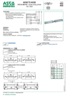 AVENTICS NOSE TO NOSE CATALOG SHEET 453 & 450 SERIES: NOSE-TO-NOSE 32 TO 200MM DOUBLE ACTING CYLINDER ISO 15552